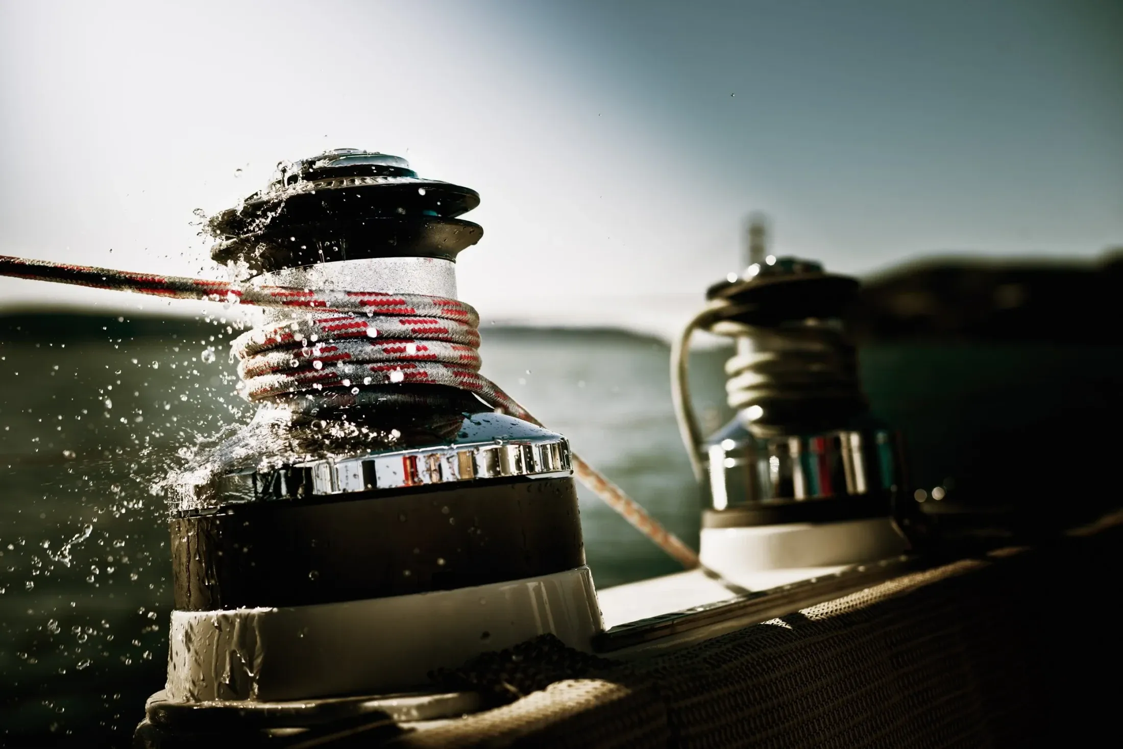 Lifestyle product photo of a winch being used